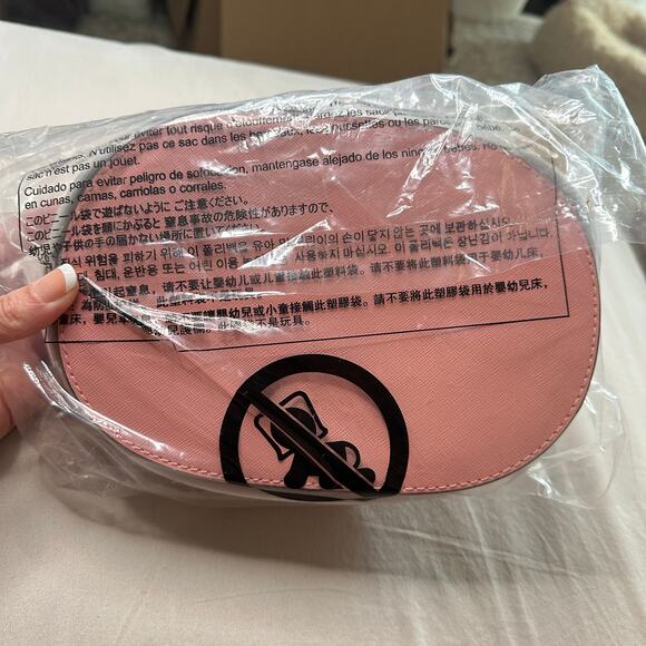 MICHAEL KORS Jet Set Travel Medium Saffiano Leather Crossbody Bag Primrose NWT - Picture 6 of 8